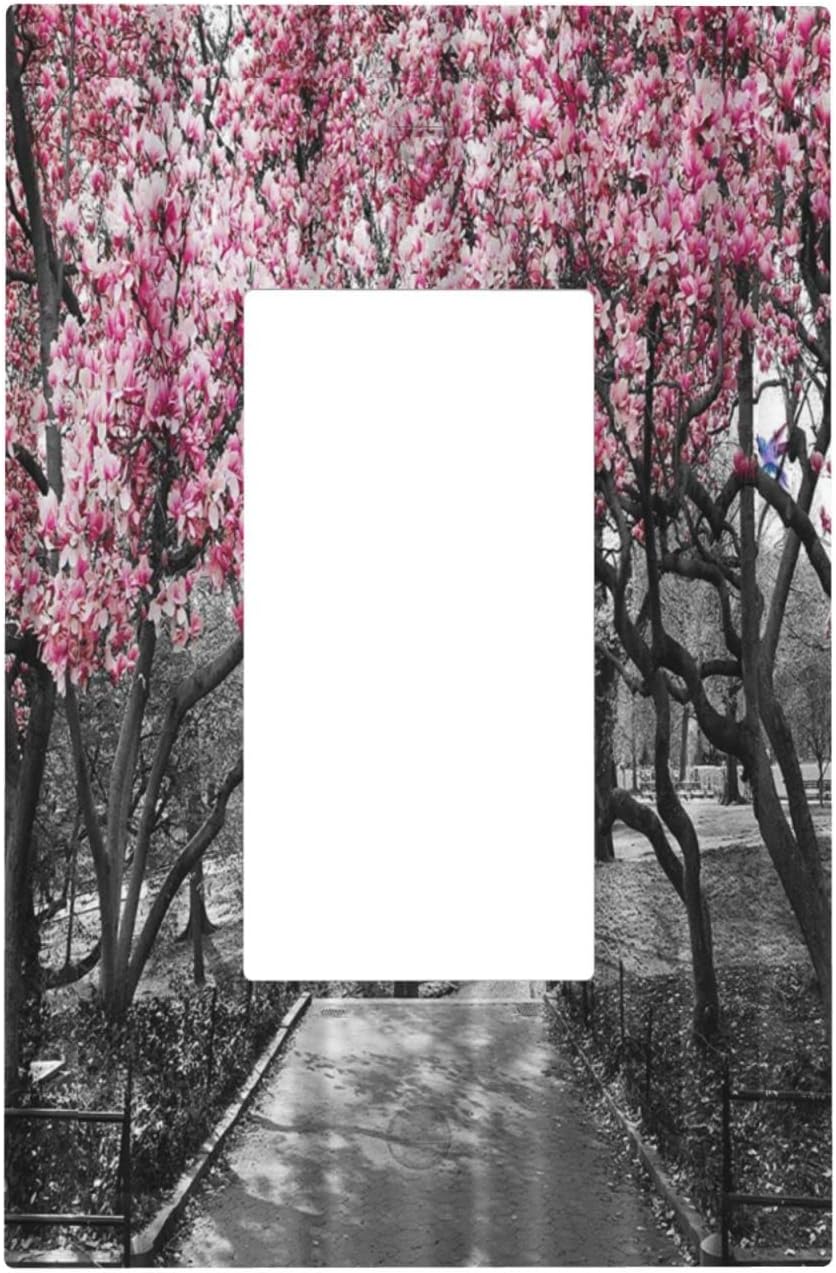 Pink Cherry Single Rocker Outlet Wall Plate Decorative 1 Gang Light