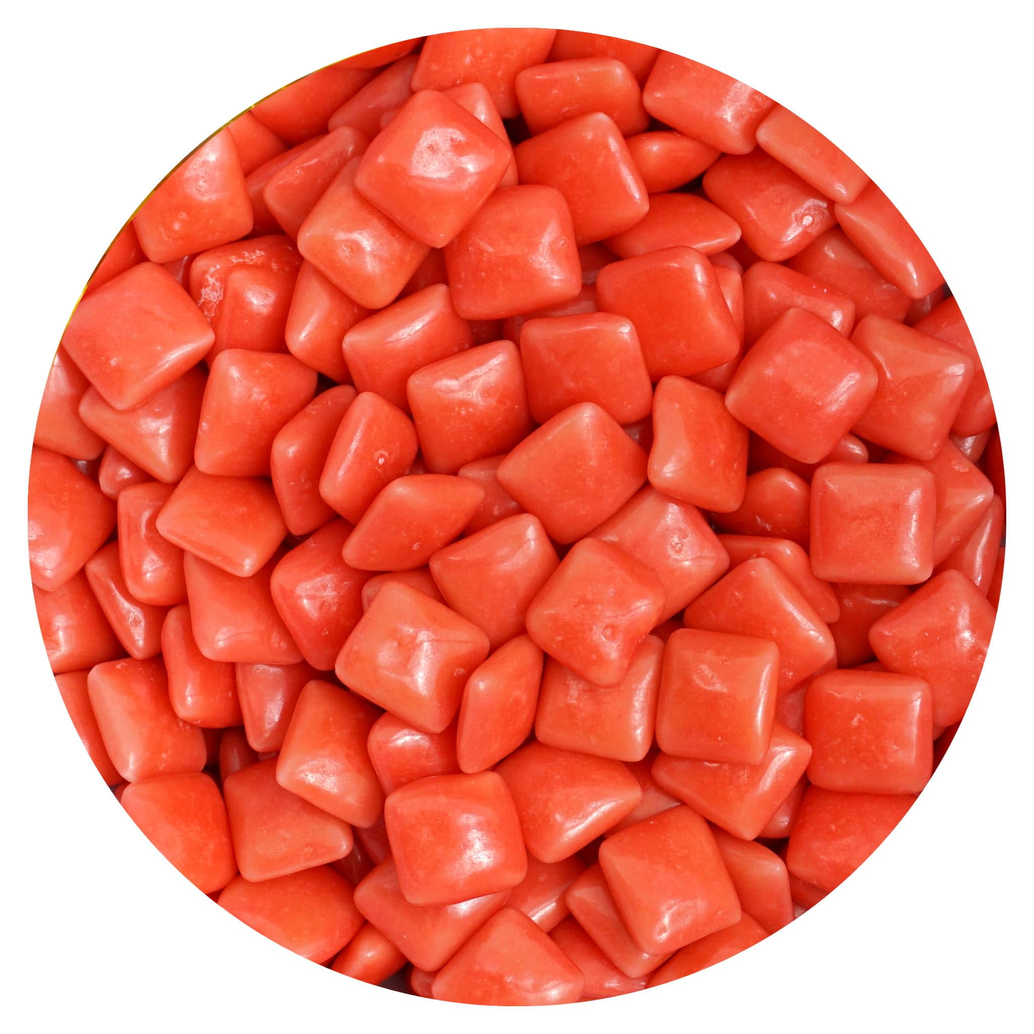 Pink Chiclets Gum, 2 Pound Bag (Approx 720), Double Bubble Pink Chicklet Gum, Candy Machine Refills, Bubble Gum