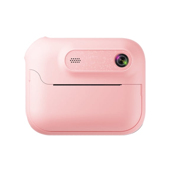 Pink Children Digital Camera Instant Photo Print 1080P Hd Video 24Mp Resolution Built In Battery For Toddler