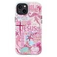 thumbnail image 1 of Pink Christian Bible Verse Phone Case with Ocean Theme, Inspirational Scripture and Jesus Design Phone Cover for iPhone 16 15 14 13 12 11 Pro Max Plus Mini, 1 of 6