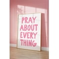 thumbnail image 1 of Pink Christian Wall Art, Cute Pink Bible Verse Art Print, Trendy Christian Aesthetic Home Decor, Preppy Pink Christian Print Home Decor #1393, Unframed Canvas Size 12x18, 1 of 4