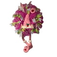 thumbnail image 1 of Pink Christmas Elf Wreath, Christmas Décor, 1 of 5