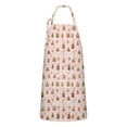 thumbnail image 1 of Pink Christmas Gingerbread House Apron-Garden Aprons for Women with Pockets-Cotton Linen Waterproof Kitchen Cooking Gardening Aprons Adjustable for Kitchen,Cooking,BBQ and Salon 32"x27", 1 of 7