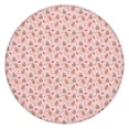 thumbnail image 1 of Pink Christmas Gingerbread Pattern Round Fitted Tablecloth with Elastic Edge,Dining Table Cover Waterproof,Outdoor Round Tablecloth for Camping,Dining,Indoor and Outdoor, 1 of 7