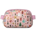 thumbnail image 1 of Pink Christmas Nutcracker Pattern Cute Fanny Packs for Women,Travel Waterproof Crossbody Fanny Bags Waist Purse for Women Anti Theft Adjustable Strap for Running Travel Cycling, 1 of 6