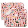 thumbnail image 1 of Pink Christmas Nutcracker Pattern Dish Drying Mat for Kitchen 1 Pack, Ultra Absorbent Microfiber Dishes Drainer Mats,18x24in(46x61cm), 1 of 4