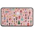 thumbnail image 1 of Pink Christmas Nutcracker Pattern Door Rugs,Washable Non Slip Door Mats Indoor,Decorative Door Mats,Entry Mat Indoor for Entrance,Bedroom,Kitchen,Bathroom,30"x17", 1 of 6