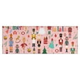 thumbnail image 1 of Pink Christmas Nutcracker Pattern Kitchen Rug Mat,Kitchen Runner Rugs Non Skid Washable,Decorative Kitchen Floor Mats for Kitchen,Sink,Laundry,17"X47", 1 of 5