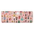 thumbnail image 1 of Pink Christmas Nutcracker Pattern Kitchen Rug Mat,Kitchen Runner Rugs Non Skid Washable,Decorative Kitchen Floor Mats for Kitchen,Sink,Laundry,17"x47.2", 1 of 7
