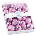 thumbnail image 1 of Pink Christmas Ornaments, Mini Christmas Tree Decorations, Pink Hanging Ball Ornaments for Tree Wreath Garland Holiday Decor, 1 of 6