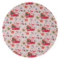 thumbnail image 1 of Pink Christmas Red Truck and Snowman Pattern Round Blanket,Comfortable Soft Flannel Throw Blanket,All Season,Warm Lightweight Blankets for Sofa Bed Couch Living Room Chair 47"x47", 1 of 5