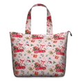 thumbnail image 1 of Pink Christmas Red Truck and Snowman Pattern Travel Tote Bags for Women Carry On,Large Weekender Bags for Women Travel,Multi Functional Duffle Bag for Work,Shopping,Sports, 1 of 5