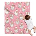 thumbnail image 1 of Pink Christmas Santa Pattern Blanket,Comfortable Soft Lamb Wool Throw Blanket,All Season,Warm Lightweight Blankets for Sofa Bed Couch Living Room Chair,30"x40", 1 of 4