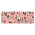 thumbnail image 1 of Pink Christmas Santa Pattern Kitchen Rug Mat,Kitchen Runner Rugs Non Skid Washable,Decorative Kitchen Floor Mats for Kitchen,Sink,Laundry,17"x47.2", 1 of 7