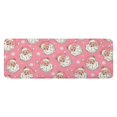 thumbnail image 1 of Pink Christmas Santa Pattern Kitchen Rug Mat,Kitchen Runner Rugs Non Skid Washable,Decorative Kitchen Floor Mats for Kitchen,Sink,Laundry,17"x47.2", 1 of 7