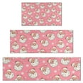 thumbnail image 1 of Pink Christmas Santa Pattern Kitchen Rugs Sets Of 3,Kitchen Runner Rugs Non Skid Washable,Decorative Kitchen Floor Mats for Kitchen,Sink,Laundry,17"x30"+ 17"x47" + 17"x59", 1 of 6