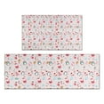 thumbnail image 1 of Pink Christmas Santa and Penguin Pattern Kitchen Rugs Sets Of 2,Anti Fatigue Kitchen Mat Rugs Non Slip Washable,Decorative Kitchen Floor Mats for Kitchen,Sink,Laundry,17"x30"+17"x47", 1 of 7