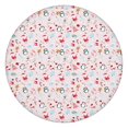 thumbnail image 1 of Pink Christmas Santa and Penguin Pattern Round Fitted Tablecloth with Elastic Edge,Dining Table Cover Waterproof,Outdoor Round Tablecloth for Camping,Dining,Indoor and Outdoor, 1 of 7