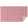 thumbnail image 1 of Pink Christmas Santa and Tree Pattern Rectangle Tablecloth 60"x102",Waterproof Polyester Rectangle Table Cloth, Wipeable Spillproof Polyester Tablecloth for Dining, Camping, Indoor and Outdoor, 1 of 6