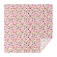 thumbnail image 1 of Pink Christmas Santa and Tree Pattern Square Tablecloth,Waterproof Square Table Cover,Wipeable Spillproof Washable Table Cover for Home Kitchen Party Decor 42"X42"(107x107cm), 1 of 6