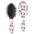 thumbnail image 1 of Pink Christmas Santa and Tree Pattern Hair Brush,Girls Detangling Hair Brush,Glide Through Tangles with Ease for Wet & Dry Hair,8.8"X2.8", 1 of 7