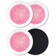 thumbnail image 1 of Pink Christmas Snowflake Coasters Set of 4, Absorbent Coasters for Drinks, Xmas Winter Modern Textured Coaster for Desk Coffee Table Protection, Home Decor House Warming Gifts 4", 1 of 8