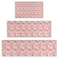 thumbnail image 1 of Pink Christmas Snowman Pattern Kitchen Rugs Sets Of 3,Kitchen Runner Rugs Non Skid Washable,Decorative Kitchen Floor Mats for Kitchen,Sink,Laundry,17"x30"+ 17"x47" + 17"x59", 1 of 6