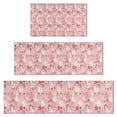 thumbnail image 1 of Pink Christmas Snowman Pattern Kitchen Rugs Sets Of 3,Kitchen Runner Rugs Non Skid Washable,Decorative Kitchen Floor Mats for Kitchen,Sink,Laundry,17"x30"+ 17"x47" + 17"x59", 1 of 6