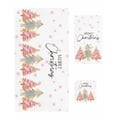thumbnail image 1 of Pink Christmas Tree Bath Towels for Bathroom Set,Luxury Microfiber Towels Gifts for Women,Quick Dry Beach Kitchen Hand Hair Face Towel and Dish Washcloth,Xmas Winter Snowflakes White Yoga Towels+Set, 1 of 7