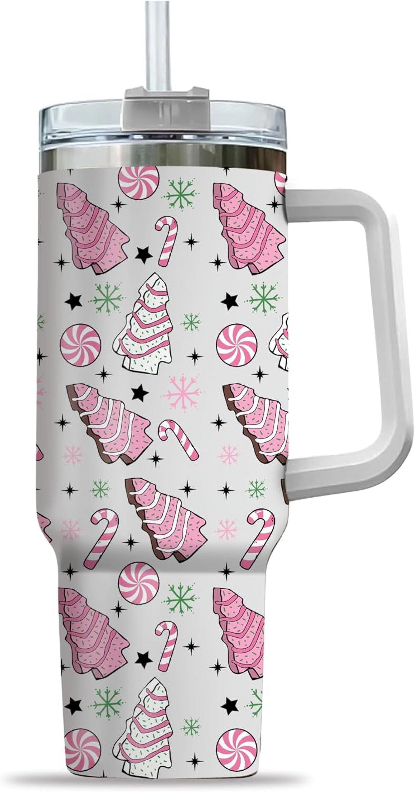 Merry Christmas Stainless Steel Tumbler 40Oz With Handle