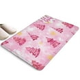 thumbnail image 1 of Pink Christmas Tree Flannel Non Slip Door Rugs,Washable Door Mats Indoor,Decorative Door Mats,Dirt-Resistant and Absorbent Doormat for Entrance,Bedroom,Kitchen,Bathroom,31.5x17in(80x43cm), 1 of 4
