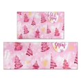 thumbnail image 1 of Pink Christmas Tree Kitchen Rugs Sets Of 2,Anti Fatigue Kitchen Mat Rugs Non Slip Washable,Decorative Kitchen Floor Mats for Kitchen,Sink,Laundry,17"x30"+17"x47", 1 of 7