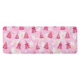 thumbnail image 1 of Pink Christmas Tree Pattern Kitchen Rug Mat,Kitchen Runner Rugs Non Skid Washable,Decorative Kitchen Floor Mats for Kitchen,Sink,Laundry,17"x47.2", 1 of 7