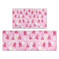 thumbnail image 1 of Pink Christmas Tree Pattern Kitchen Rugs Sets Of 2,Anti Fatigue Kitchen Mat Rugs Non Slip Washable,Decorative Kitchen Floor Mats for Kitchen,Sink,Laundry,17"x30"+17"x47", 1 of 7