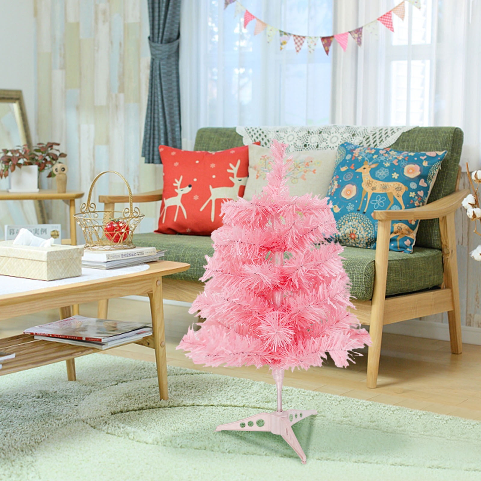 Pink Christmas Trees Clearance amlbb Christmas Tree Premium Hinged Spruce Artificial Holiday