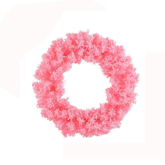 Pink Christmas Wreath 2025 Pink Christmas Decorations Pink Wreath Christmas Pink Garland Window Ornament Holiday Xmas Decorations for Front Door, Bedroom, Fireplace, Wall, Window Holiday Decor