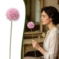 thumbnail image 1 of Pink Chrysanthemum Fake Flowers Artificial Ball Flowers Faux Silk Mums Flower for Wedding Party Home Coffee Table Core Decoration DIY Bouquets (1 Pc), 1 of 7