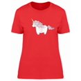 thumbnail image 1 of Pink Chubby Unicorn With Quote Tee Women's -Image by Shutterstock, 1 of 2