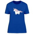 thumbnail image 1 of Pink Chubby Unicorn With Quote Tee Women's -Image by Shutterstock, 1 of 1