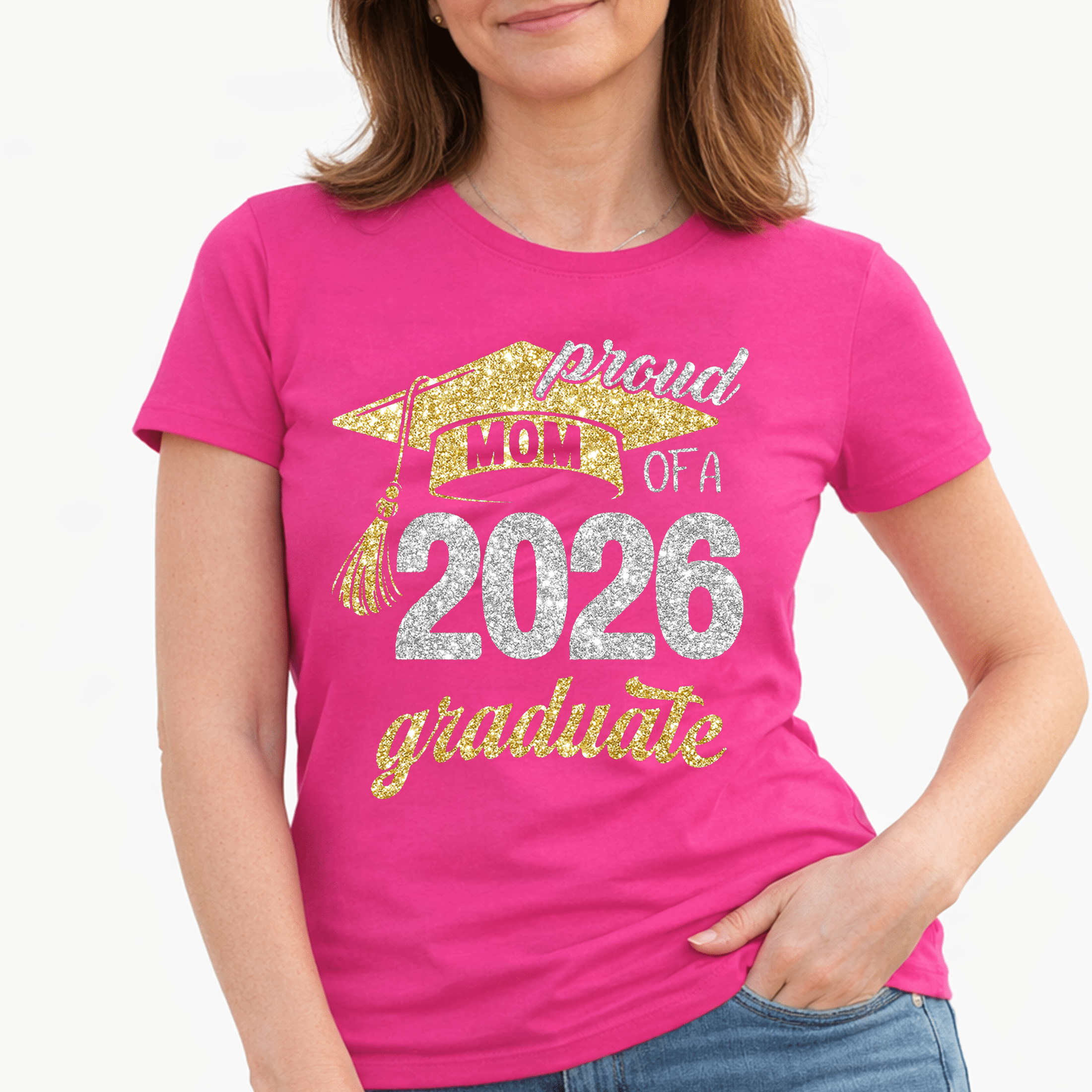 Pink Class of 2026 Graduation Tops, 2026 Graduation Clothes, Black ...