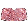thumbnail image 1 of Pink Clastic Gemstone Car Windshield Sun Shade Foldable Car Front Window Visor Heat and UV Protection 53x23.5, 1 of 8