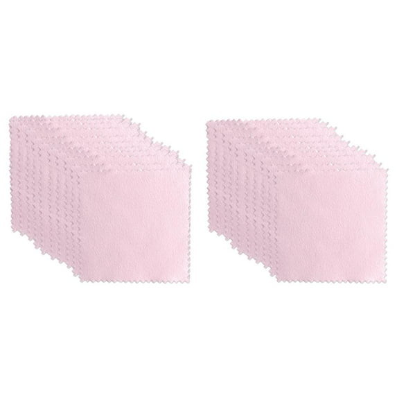 Pink Cloth Microfiber Glasses Cloth for Cleaning Stains and Fingerprints on Glasses, Screens, and Precision Instruments, Suitable for Home and Office Use