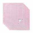 thumbnail image 1 of Pink Cloth Napkins, Country French Rustic Buffalo Plaid Modern Art Washable and Reusable Dinner Napkins Set of 8, Table Napkin for Kitchen Party Birthday Wedding Hotel Housewarming 20"x20", 1 of 8