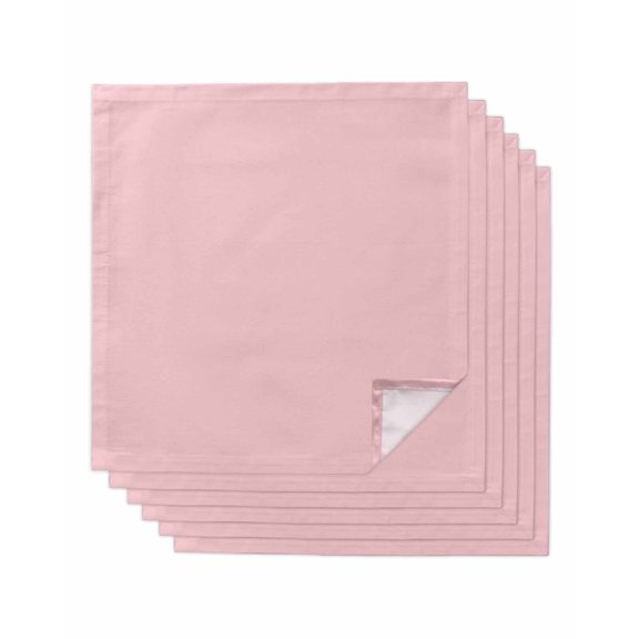 Pink Cloth Napkins Washable Set of 6, Farmhouse Pink Decor Reusable Dinner Table Napkins Cloth Bulk for Weddings Kitchen Restaurants Hotel Events Parties 20 x 20 Inch