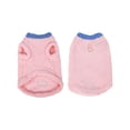 thumbnail image 1 of Pink Cloud Velvet Pet Vest - Fleece-Lined Dog Cat Pullover (XS Size), Soft Fleece Lining, Cloud Velvet Fabric, Pullover Style for Fall & Winter - For Small Dogs, Cats, Daily Wear, Outdoor Walks, Indo, 1 of 5