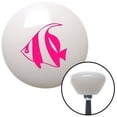 thumbnail image 1 of Pink Clown Fish White Retro Shift Knob with M16 x 1.5 Insert Shifter Auto Manual, 1 of 1