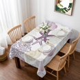 thumbnail image 1 of Pink Coastal Table Cloth Waterproof Tablecloths, Summer Beach Starfish Coral Shell Nautical Tablecloth Dining Table Cover for Kitchen Party Tabletop Outdoor, Rectangle Tablecloth 52x70 Inch, 1 of 9