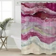 thumbnail image 1 of Pink Coastal Waterproof Fabric Shower Curtain, Summer Beach Nautical Abstract Art Shower Curtain for Bathroom Curtains Bathtubs Hotel Washable Shower Curtains with 12 Hooks Extra Long 72x96, 1 of 6