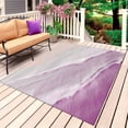 thumbnail image 1 of Pink Coastal Wave Outdoor Rug for Patio/Deck/Porch, Non-Slip Large Area Rug 5 x 7 Ft, Summer Modern Ocean Beach Indoor Outdoor Rugs Washable Area Rugs, Reversible Camping Rug Carpet Runner, 1 of 8