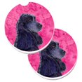 thumbnail image 1 of Pink Cocker Spaniel Set of 2 Cup Holder Car Coaster, 1 of 1